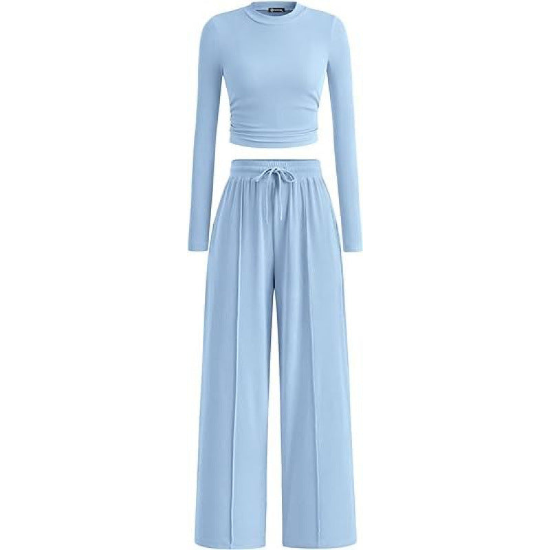 Casual Suit Long Sleeve Top Pants