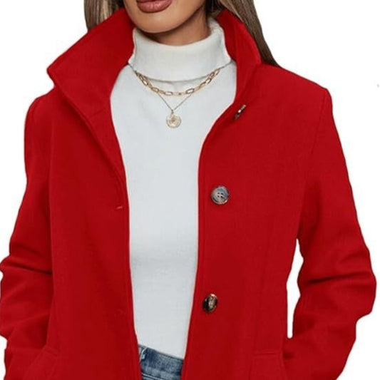 Fashion Casual Autumn And Winter Thick Long Sleeve Woolen Long Thick Coat