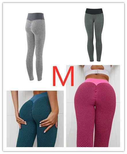 Plaid Leggings Damen – Nahtlose Fitness Yoga Hosen mit hoher Taille und atmungsaktivem Material