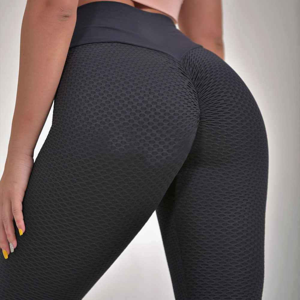 Plaid Leggings Damen – Nahtlose Fitness Yoga Hosen mit hoher Taille und atmungsaktivem Material