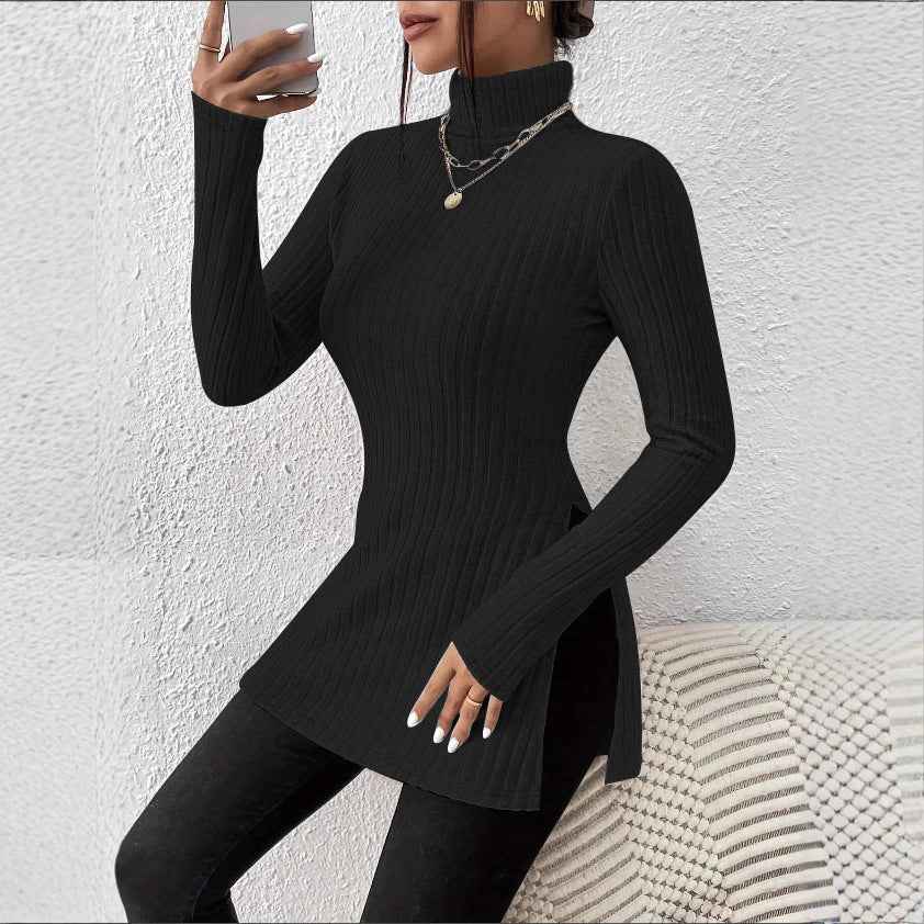 Women's Fashionable Striped Mid-length Top