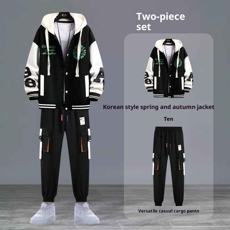 Youth Sweater Jacket Junior High School Student Trendy Sports Suit