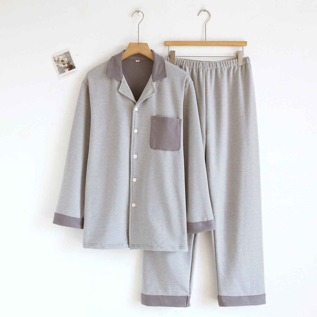 Simple Casual Loose Long-sleeve Pants Homewear Set