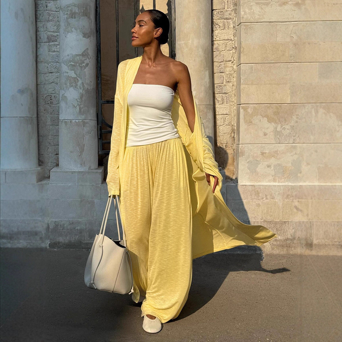 Women's Shawl Harem Pants Pajama Set