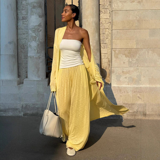 Women's Shawl Harem Pants Pajama Set