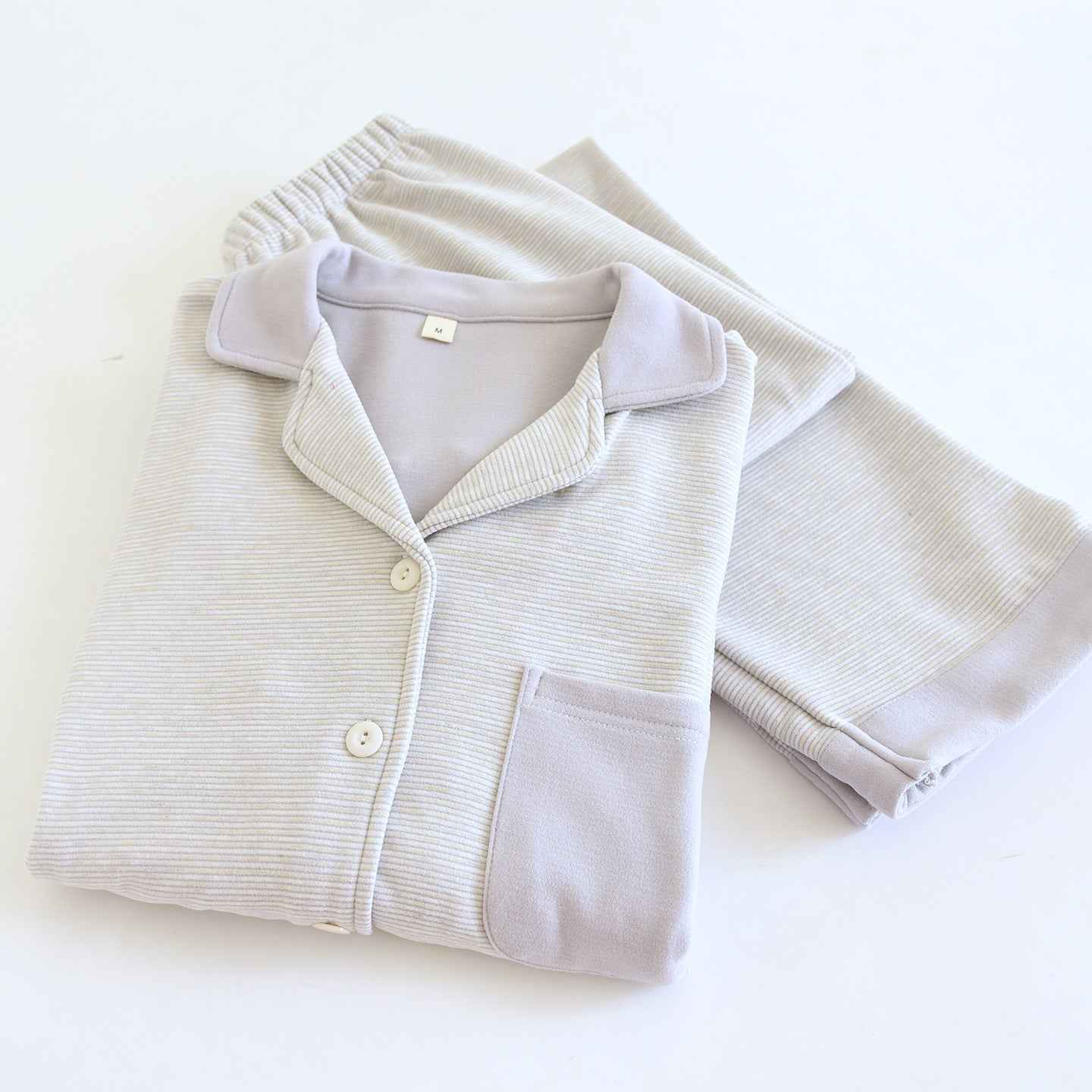 Simple Casual Loose Long-sleeve Pants Homewear Set