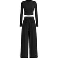 Casual Suit Long Sleeve Top Pants