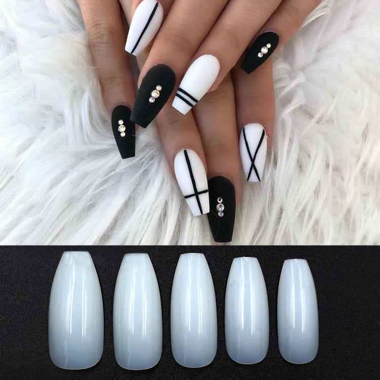 500 transparente natürliche Fake Nails - Hochwertige Kunstnägel für perfekte Maniküre
