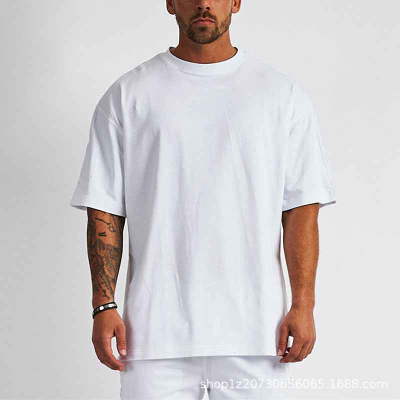 Pure Cotton Loose-fit Men's Short-sleeve T-shirt