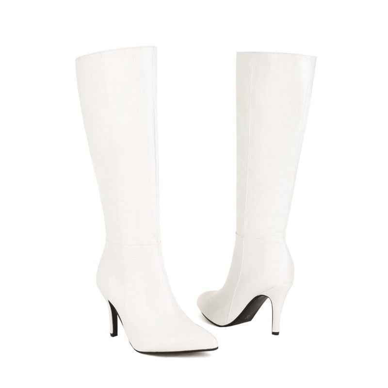 European And American Pointed Thin Heel Super High Boots