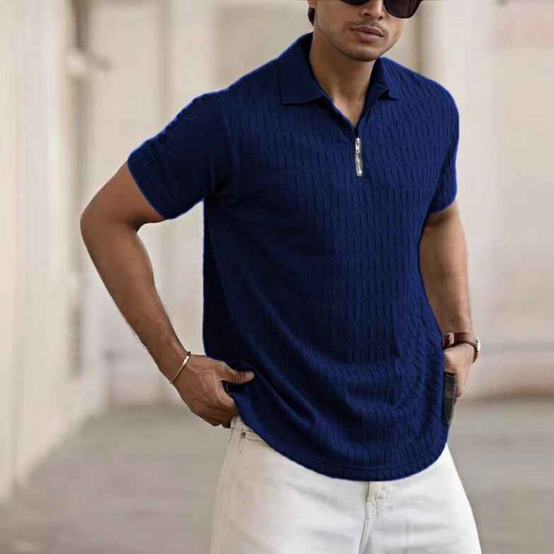 Men's Jacquard Sports Polo Shirt