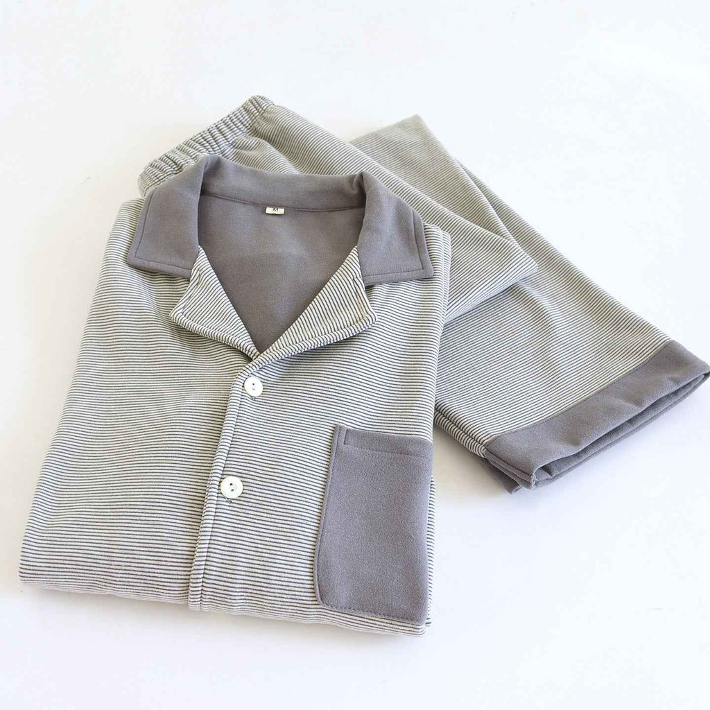 Simple Casual Loose Long-sleeve Pants Homewear Set