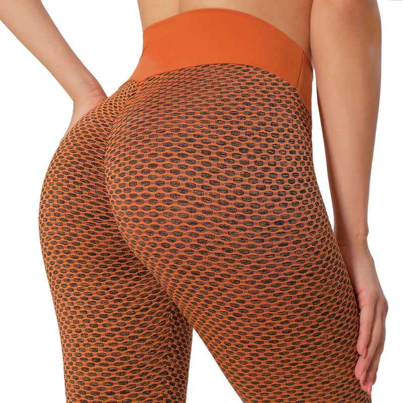Plaid Leggings Damen – Nahtlose Fitness Yoga Hosen mit hoher Taille und atmungsaktivem Material