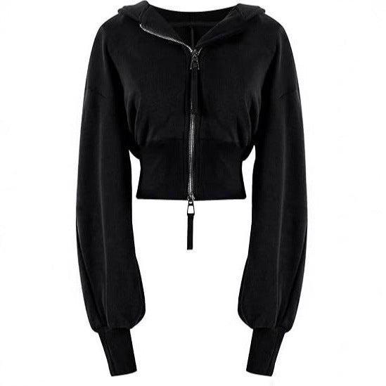 European And American Street Sports Hipster Fashion Casual Double Zip Patchwork Hoodie