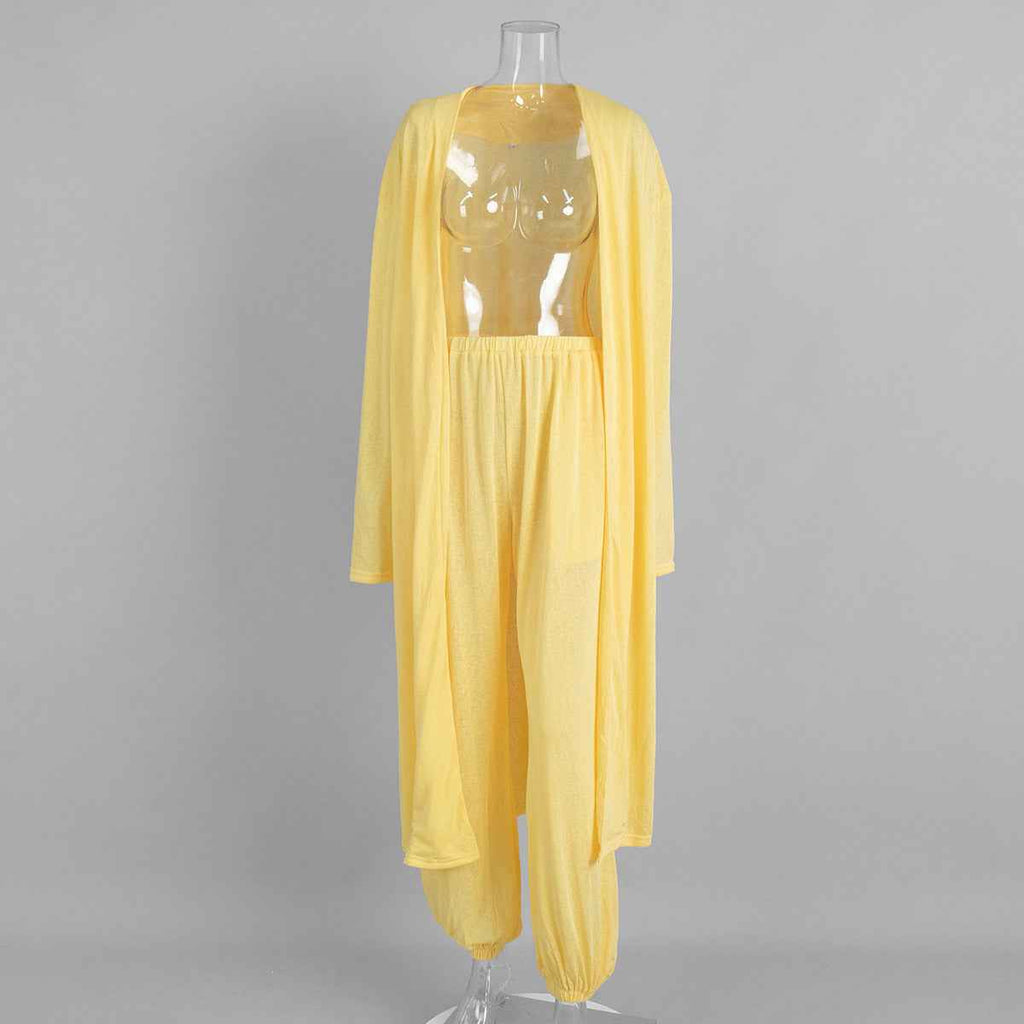 Women's Shawl Harem Pants Pajama Set