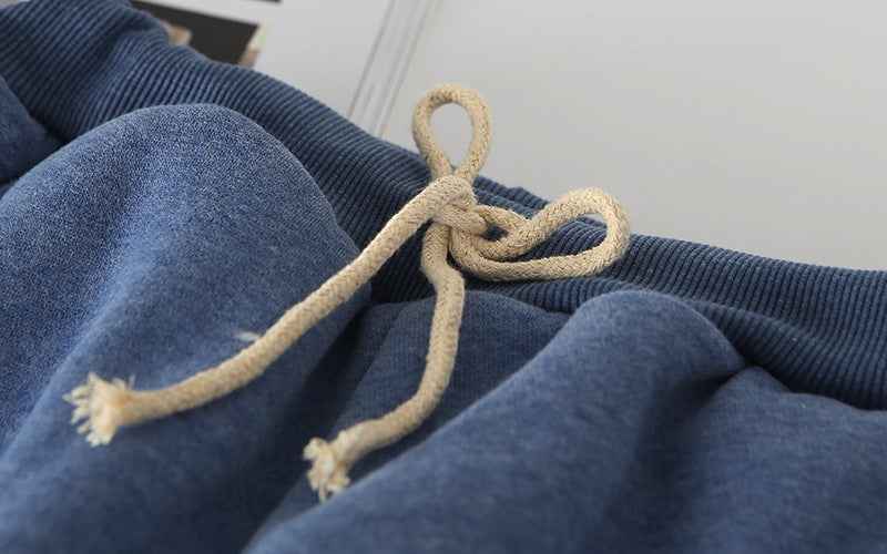 Lammvelours gepolsterte Jogginghose für ultimativen Komfort und Stil