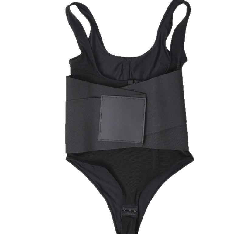 Belly Contracting Sports Waist Seal Breathable Shapewear Fitness Breasted Hip Lifting Corset