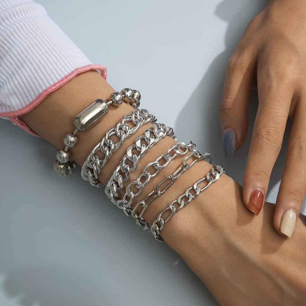 Multi-layer Metal Chain Set Bracelet