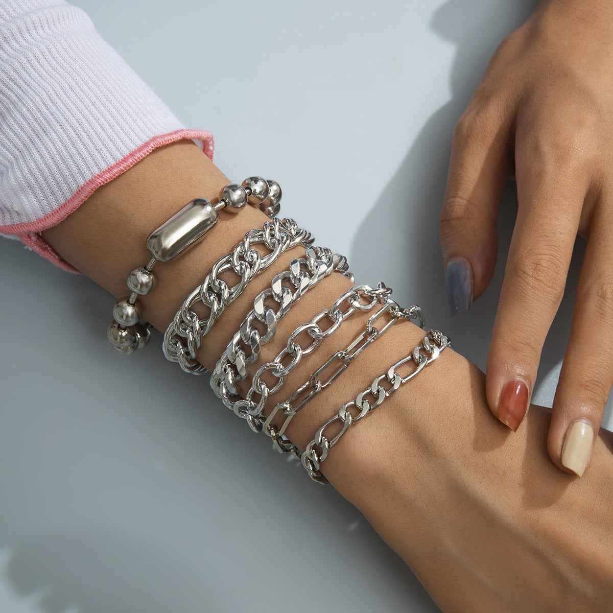 Multi-layer Metal Chain Set Bracelet
