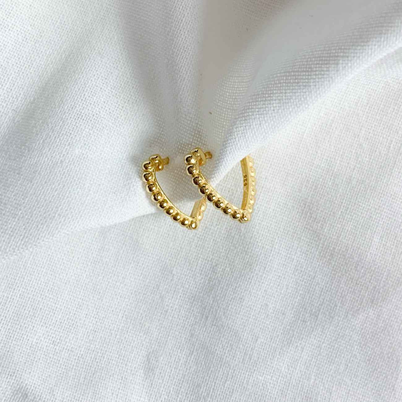 TRESSA HOOPS Ohrringe 1,2CM – Elegante und zeitlose Ohrhänger für jeden Anlass