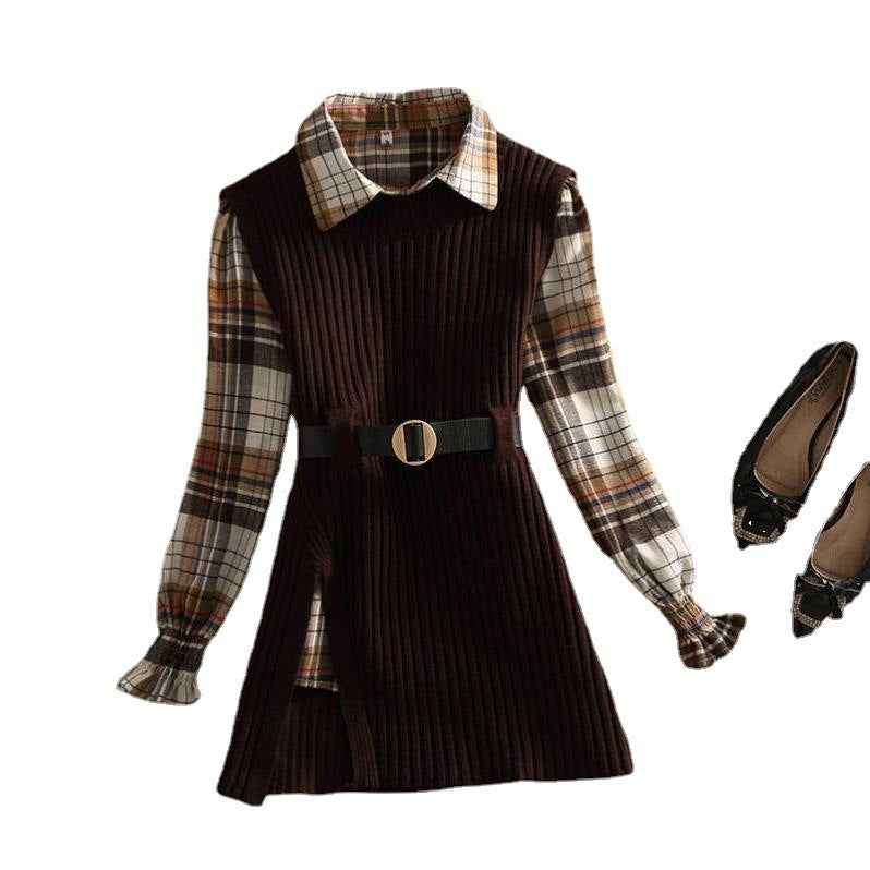 Damen Polo Kragen Shirt Sweatshirt Set im zweiteiligen Design