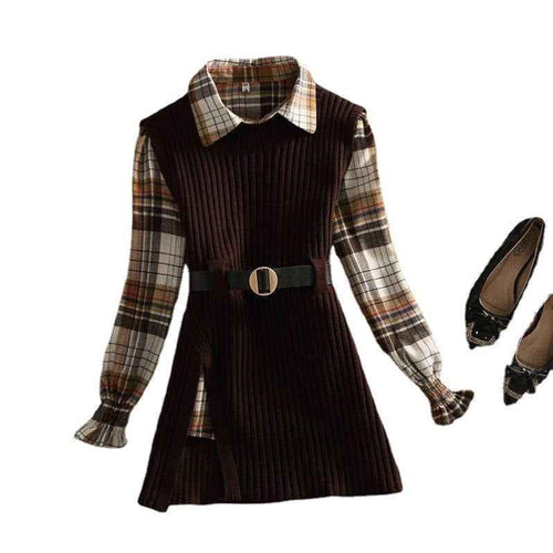 Damen Polo Kragen Shirt Sweatshirt Set im zweiteiligen Design