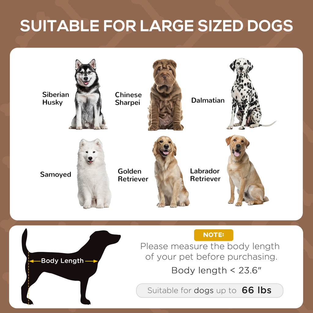 48" x 36" Elevated Portable Dog Cot Cooling Pet Bed with UV Protection Canopy Shade