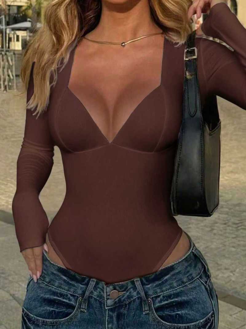 Fashion Solid Color Long Sleeve Baita Women