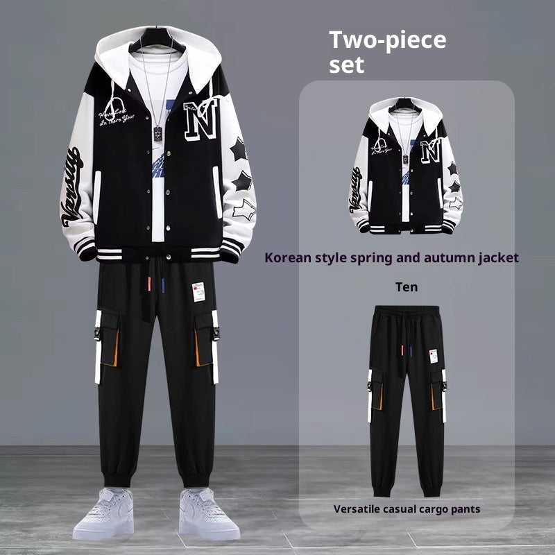Youth Sweater Jacket Junior High School Student Trendy Sports Suit