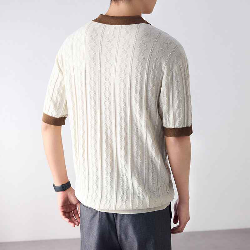 Men's High-End American-Style Heavyweight Short-Sleeve Casual Trendy T-Shirt