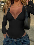 Fashion Solid Color Long Sleeve Baita Women