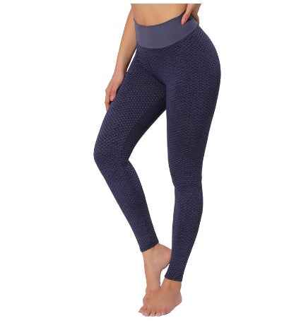 Plaid Leggings Damen – Nahtlose Fitness Yoga Hosen mit hoher Taille und atmungsaktivem Material