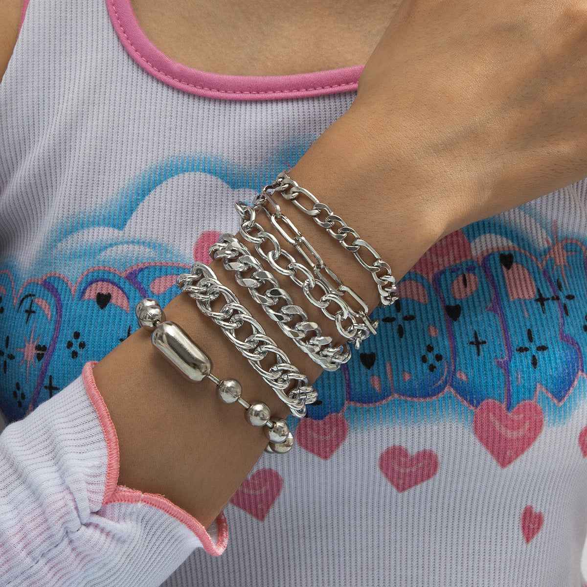 Multi-layer Metal Chain Set Bracelet