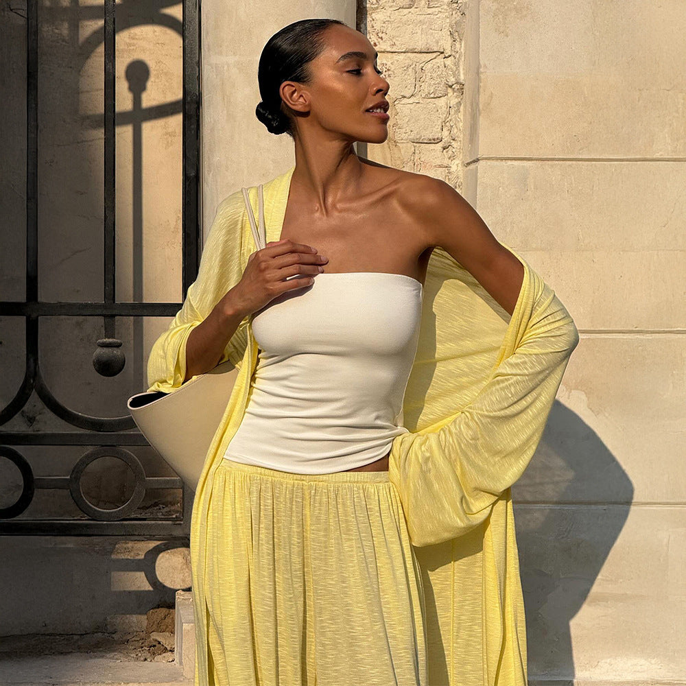 Women's Shawl Harem Pants Pajama Set