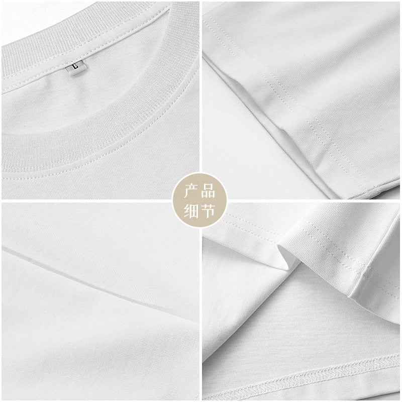 Pure Cotton Loose-fit Men's Short-sleeve T-shirt