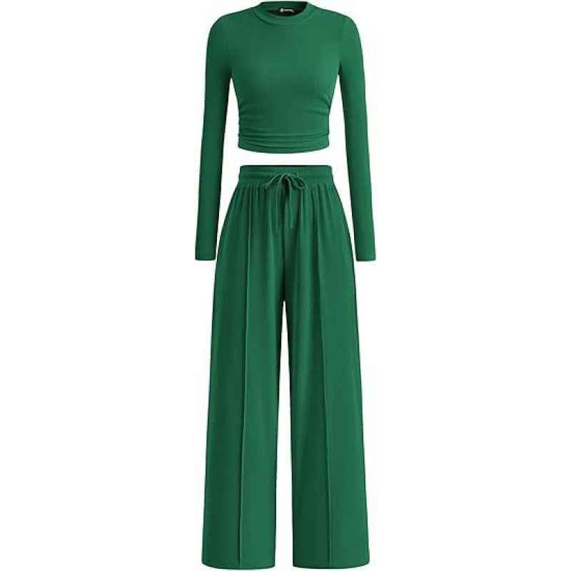 Casual Suit Long Sleeve Top Pants