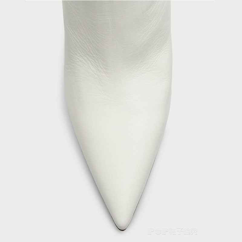 Heel Shaped Sexy Mid Length Boots