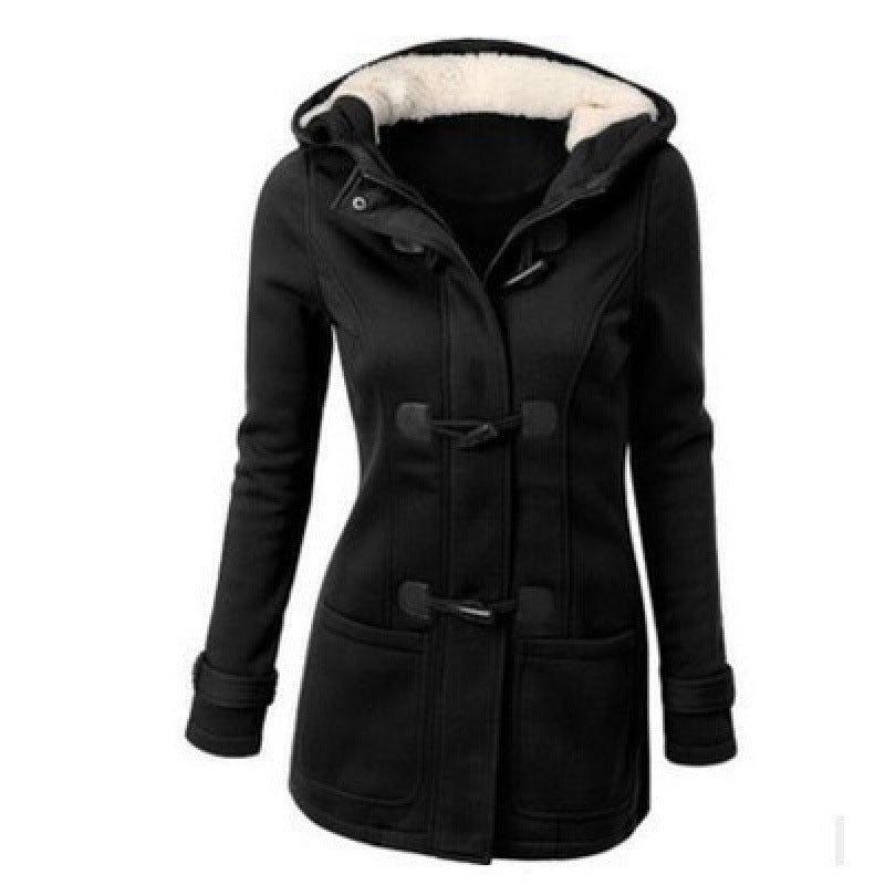 Hooded Jacket Sweater Cotton-padded Coat For Women