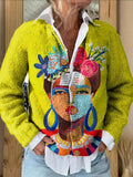 Women's Fashionable Knitted Cardigan Sweater