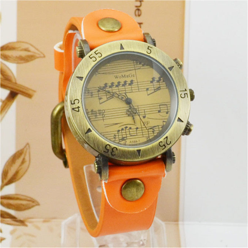 Foreign Trade WoMaGe New Music Symbol Watch Fashion Novel Men's Watch Wholesale