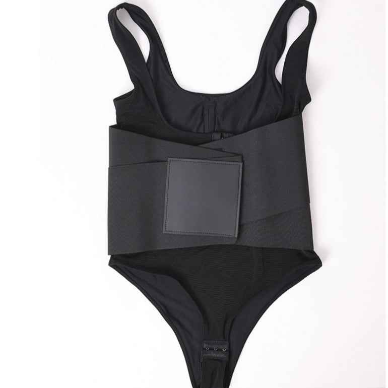 Belly Contracting Sports Waist Seal Breathable Shapewear Fitness Breasted Hip Lifting Corset