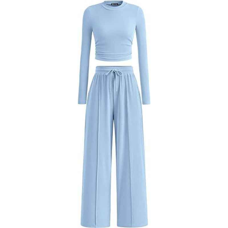 Casual Suit Long Sleeve Top Pants