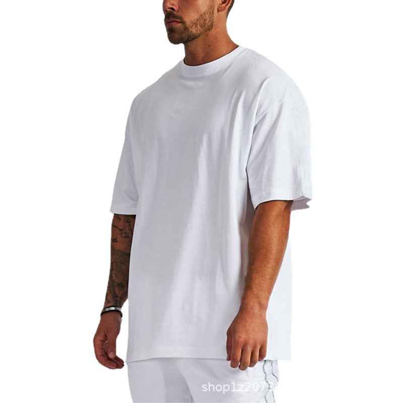 Pure Cotton Loose-fit Men's Short-sleeve T-shirt