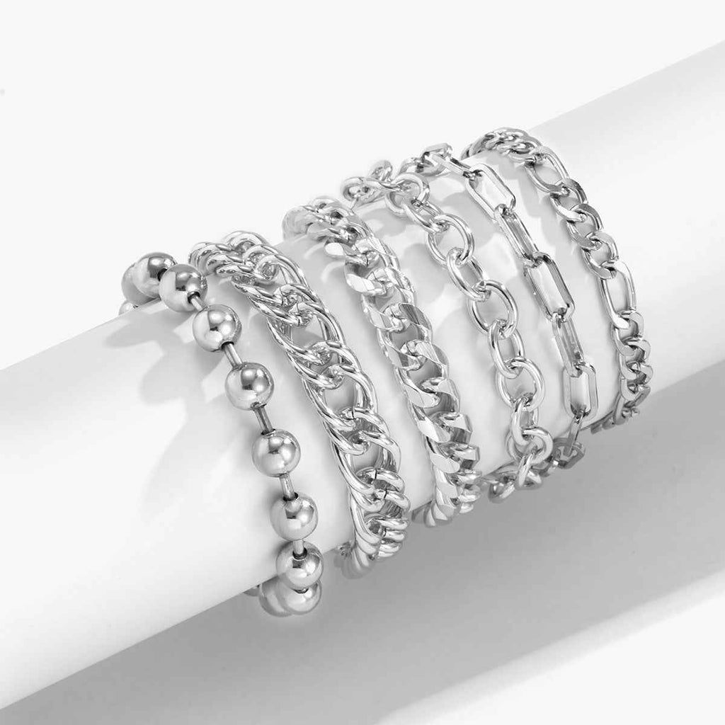 Multi-layer Metal Chain Set Bracelet